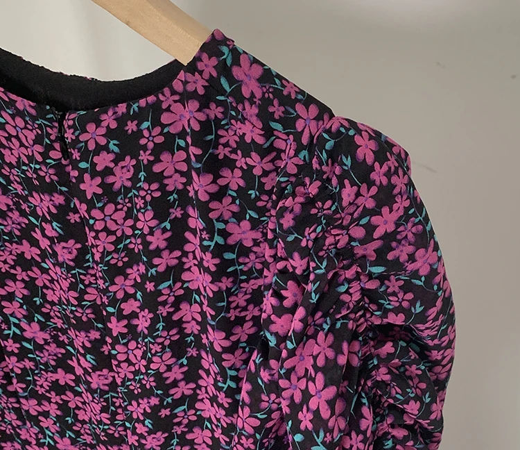 Hot Sale Summer New Irregular Floral Elegant Ladies Casual Dress