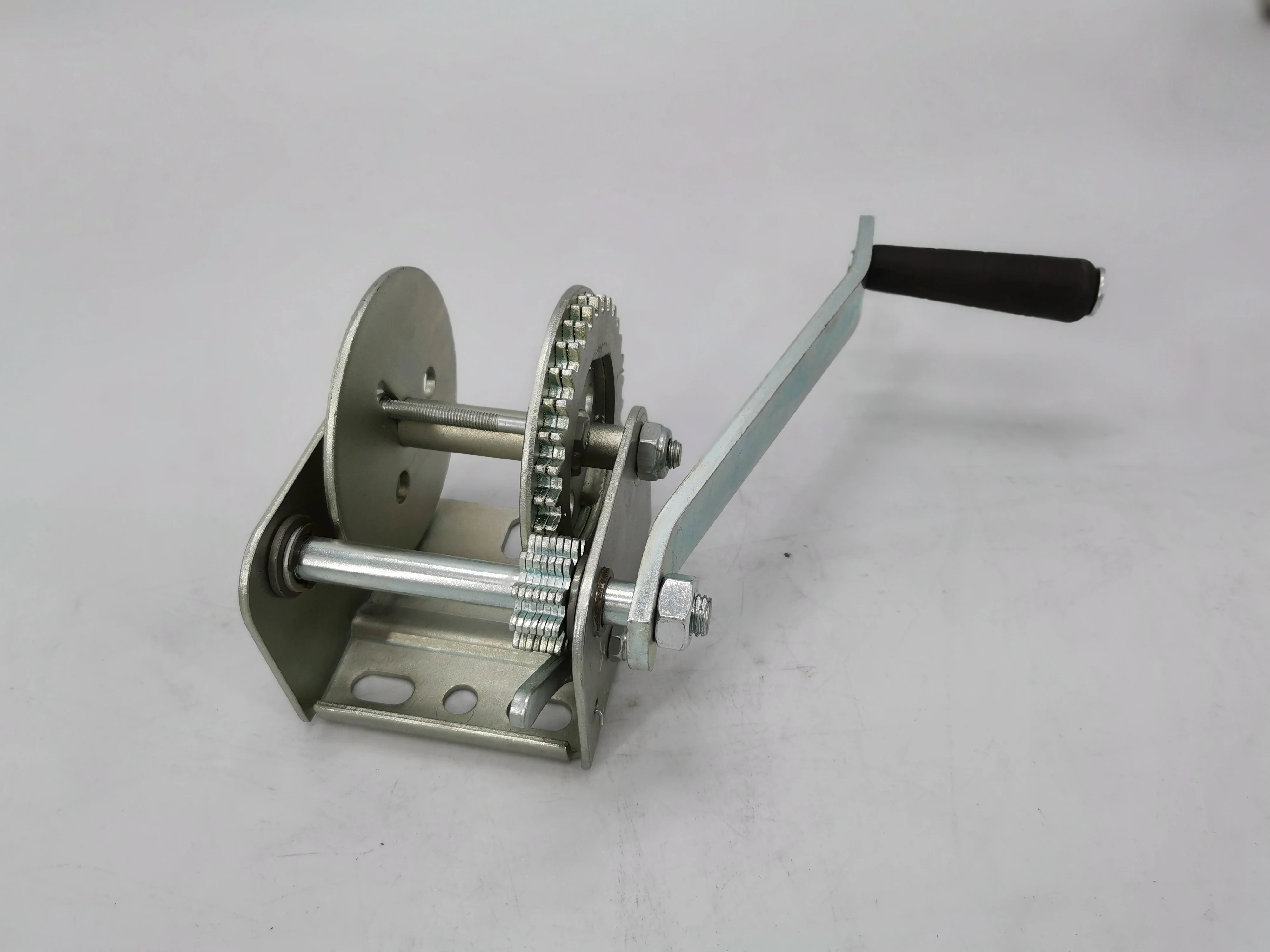 Высокое качество изготовленный на заказ логос 800lbs мини маленькая ручная лебедка для трактора подъёмник для яхты или лодочный прицеп лебедки