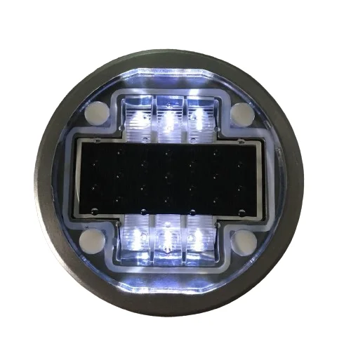 Pedestrian Crossing Solar Road Cat Eyes Waterproof IP68 Aluminum Embedded in Pavement Markers Aluminum embedded Solar Road Stud