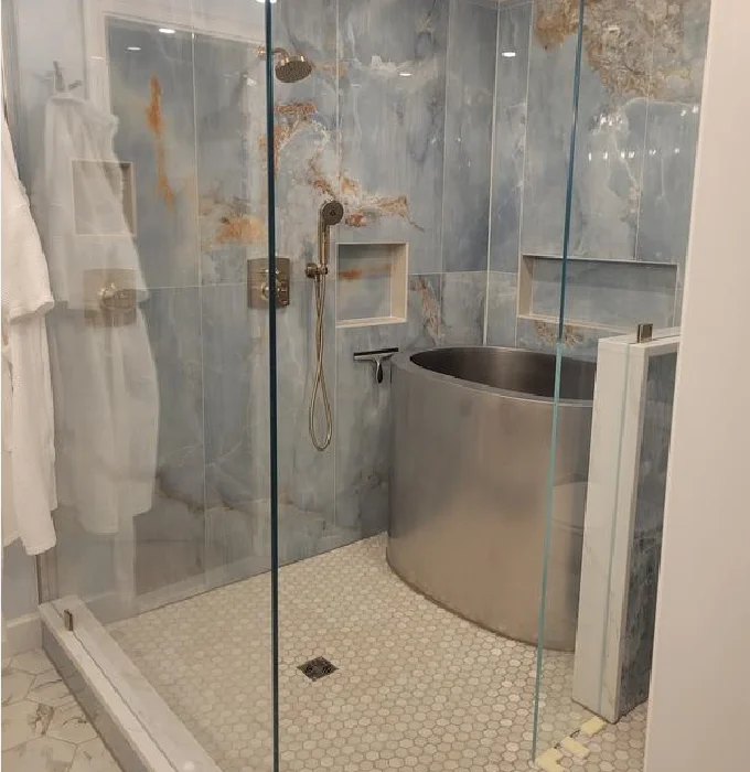 Wholesale Custom Home Used High Quality Luxury stainless steel Bathtub Deep Soaking Ice Bathtub  For Sports Ice Bath Recovery