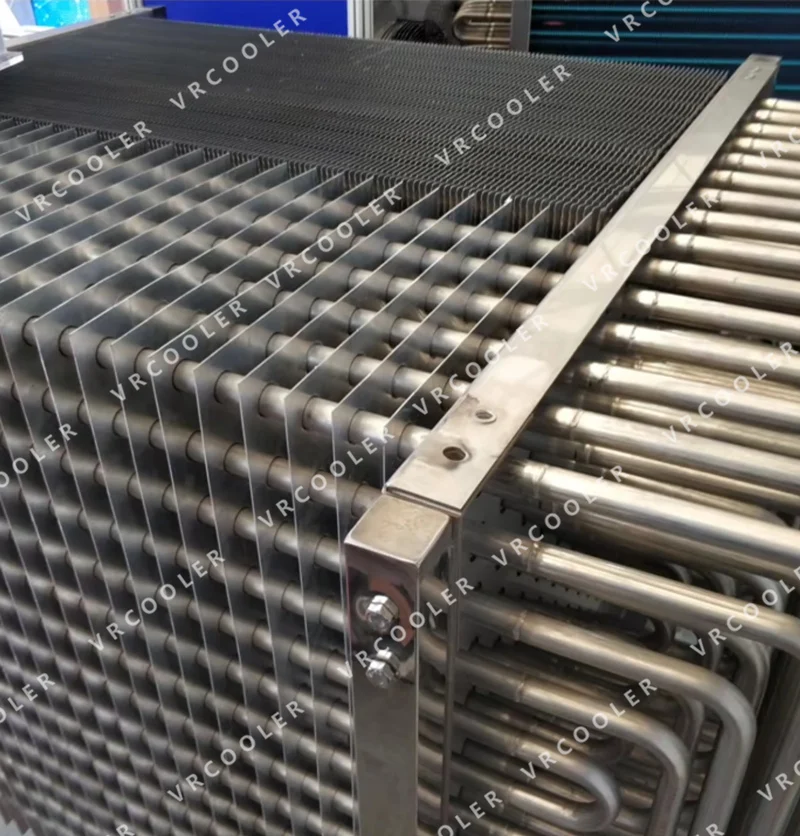IQF spiral freezer heat exchanger evaporator coil for cold room