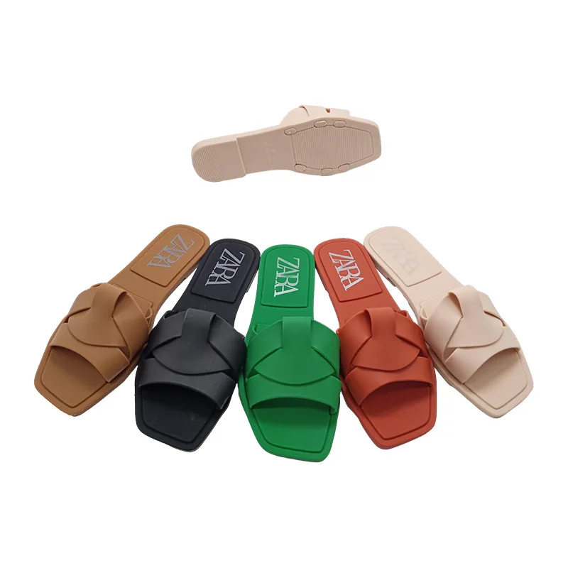 Fashion Trend Summer Slippers Sandals Pu Slippers For Women Luxury - Buy Pu Slippers For Women Luxury,