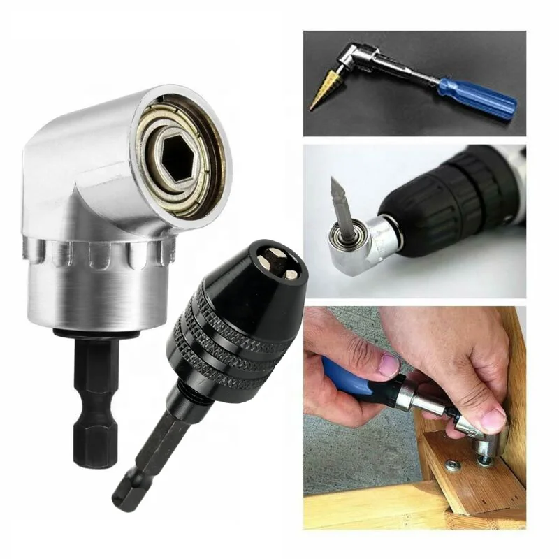 Mini Keyless Drill Chuck 1/4in Hex Shank Converter Adapter For Electric Grinder