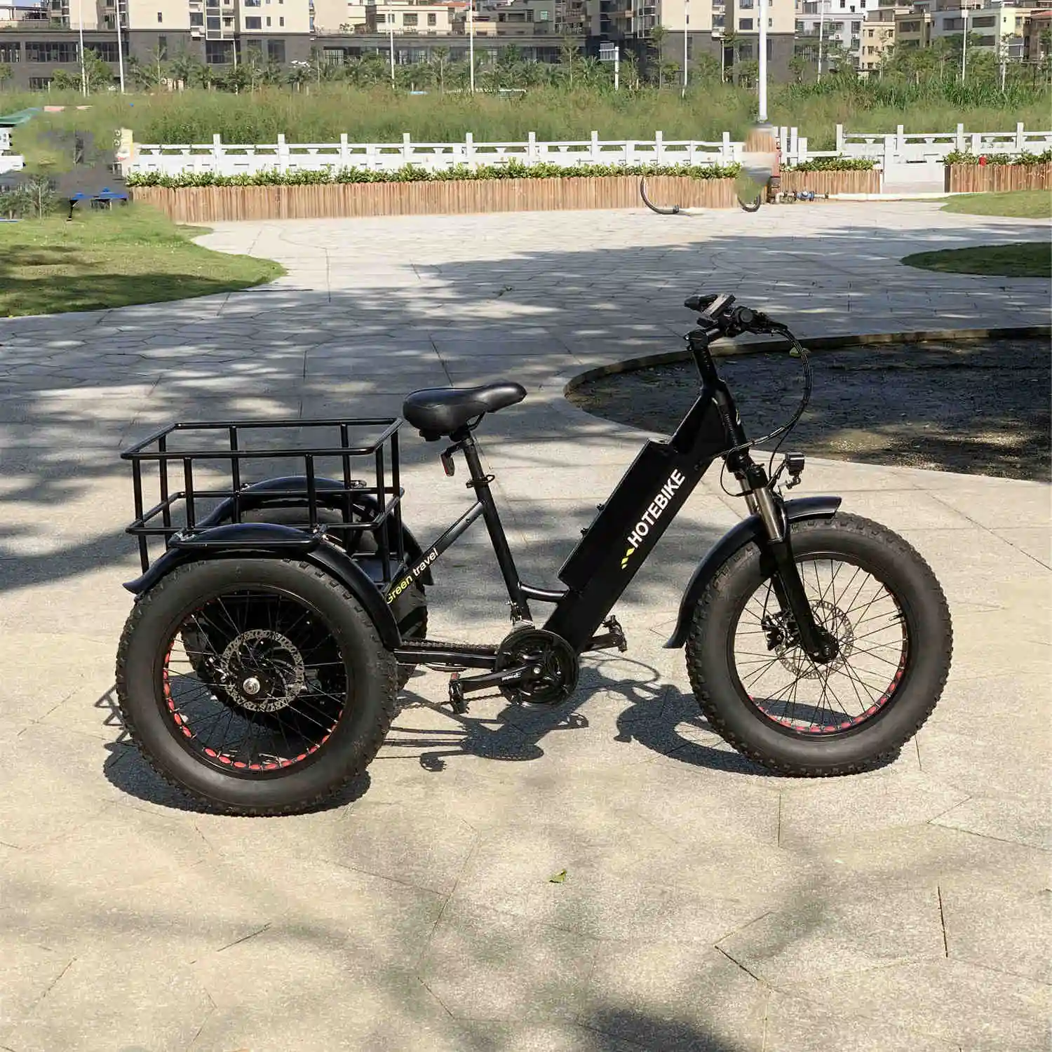 3 колеса Электрический трехколесный грузовой велосипед Максимальная скорость: 25 км/ч Эл famili; Грузовой 160 дисковый тормоз для е-байка