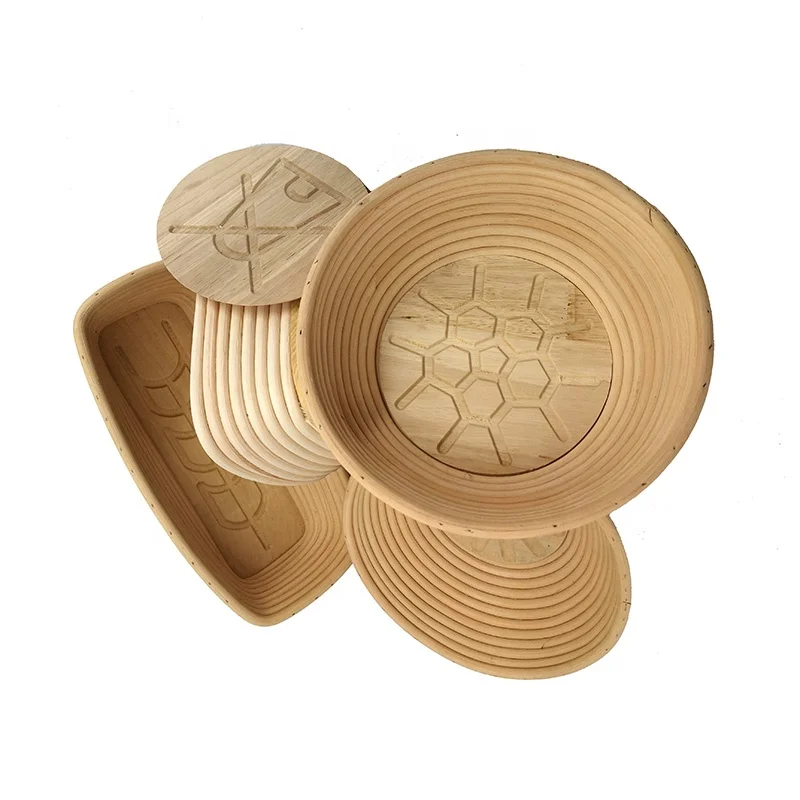 Rattan Banneton Bread Proofing Basket Willow basket Awn basket for Dough Fermentation Country Bread