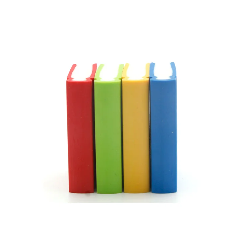 High Quality Stationery School Office Pencil Customized Book Shaped Soft TPR Rubber Eraser For Children