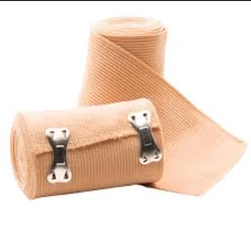 
Factory high quality ventilated soft washable plain surgical high elastic bandage(pink bandage) 