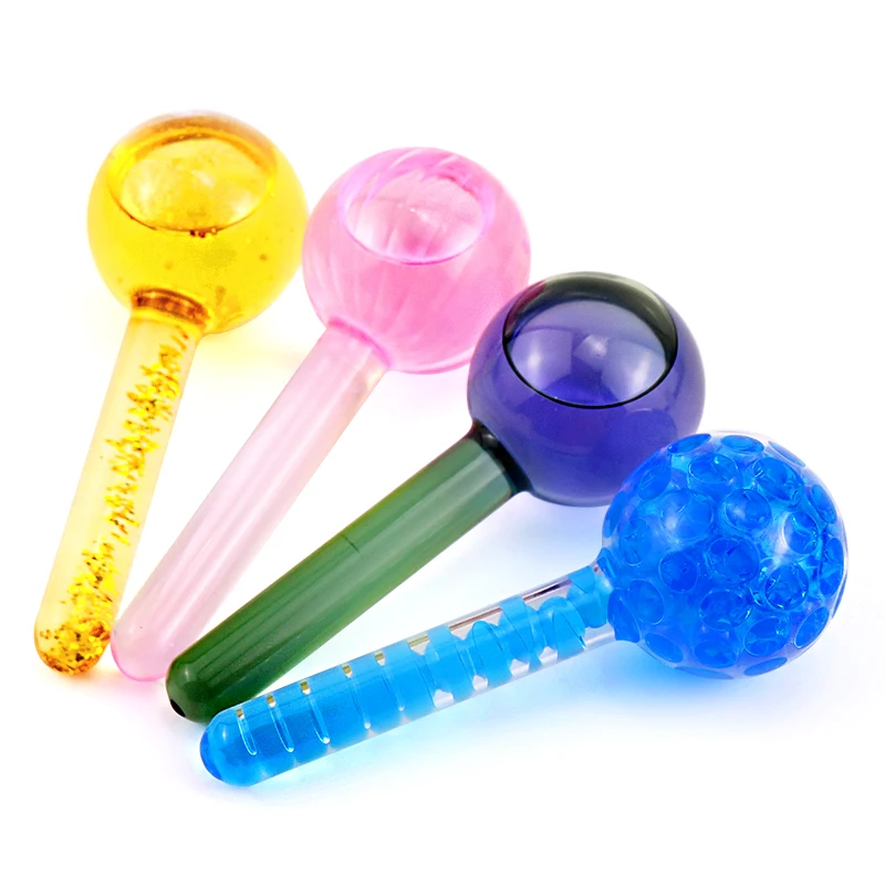 
Anti Aging Pink and Blue Massager Facial Beauty Skin Face Magic Glitter Ice Globes for Eye 