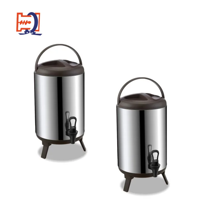 Wholesale 304 stainless steal Vacuum Flask powder coated 12L Bubble tea Heat preservation Bucket Milk