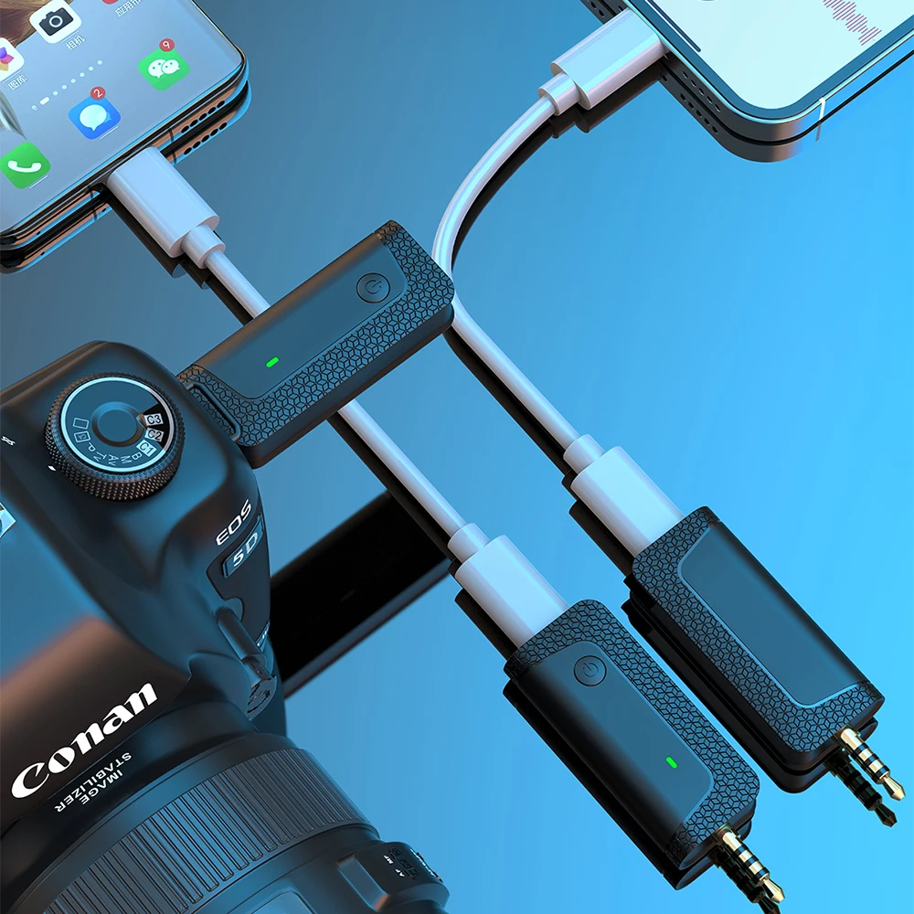 2023 newest model k35 pro wireless mic camera 3.5mm jack Wireless Lavalier Microphone for camera mobile phone speaker teacher