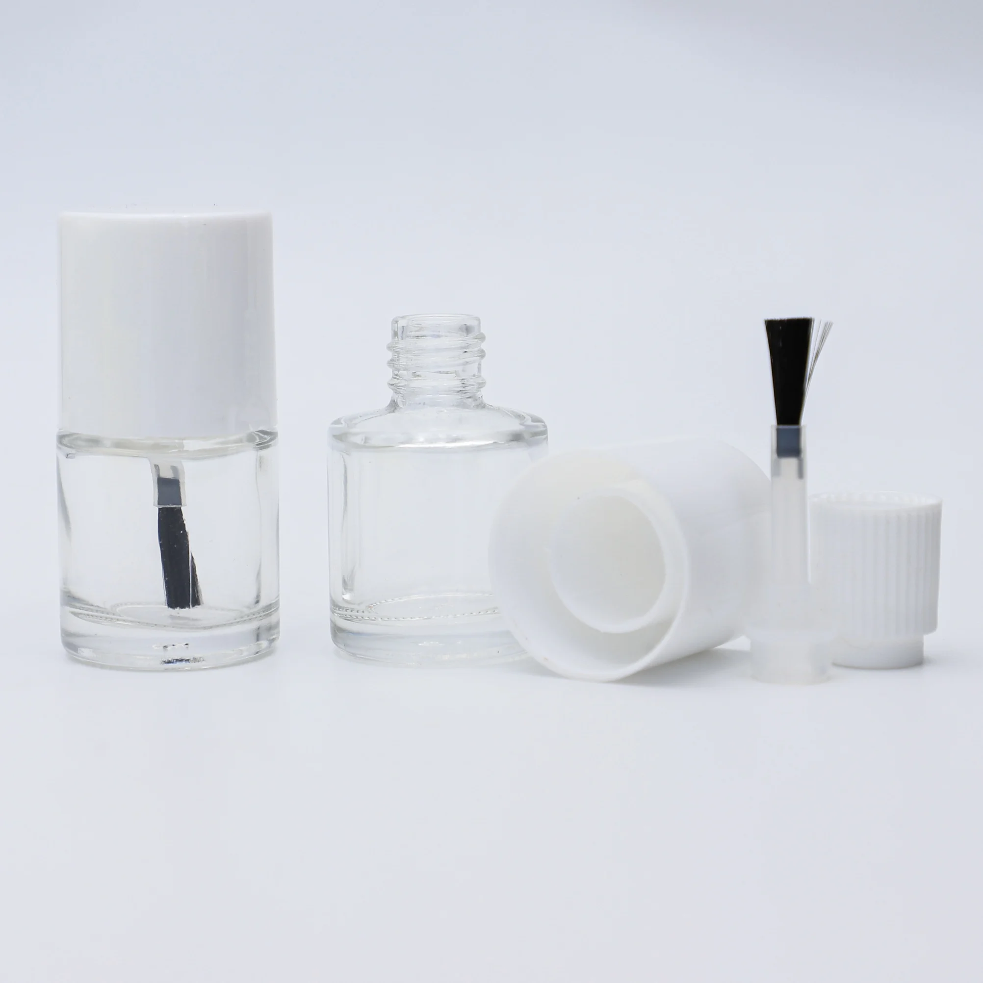 5ml Round Brush Nail Polish Glass Bottle Nail Polish Transparent Bottle
