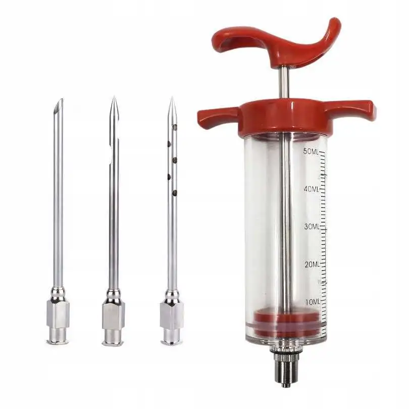 30ml Plastic Meat Marinade Injector Syringe with Stainless Steel Needle