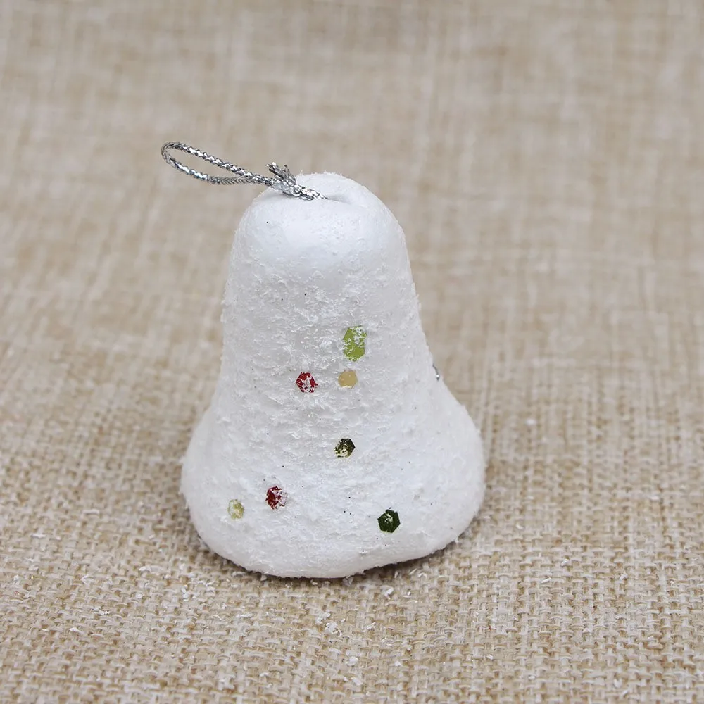 Cheap Christmas tree ornaments snow ball  Xmas star 4-6cm christmas bell