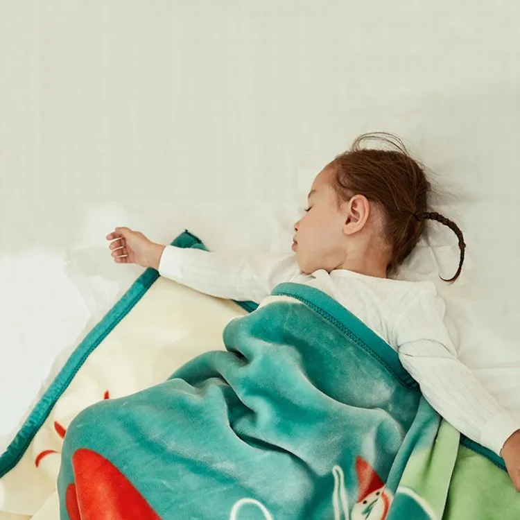 Four seasons general newborn throw polyester baby soft custom printed minky blankets