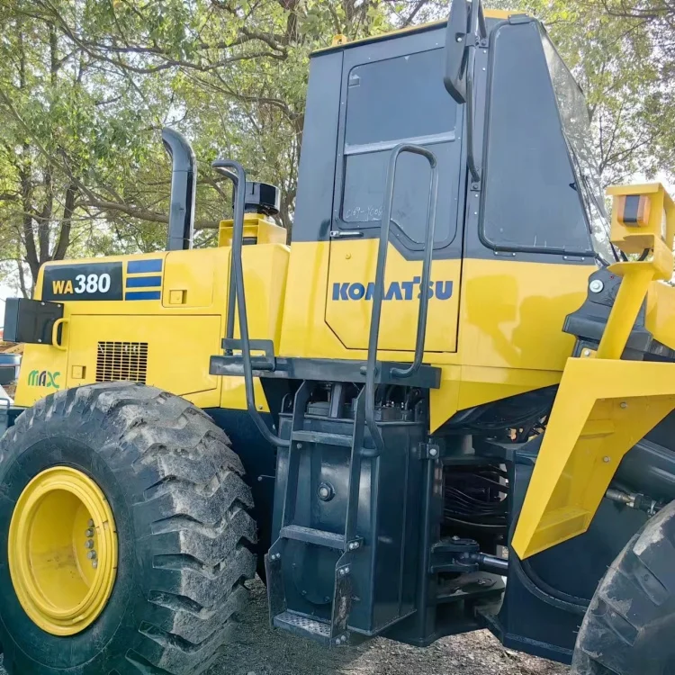 Оригинальный подержанный погрузчик Komatsu для продажи WA470 Weichai дизельный