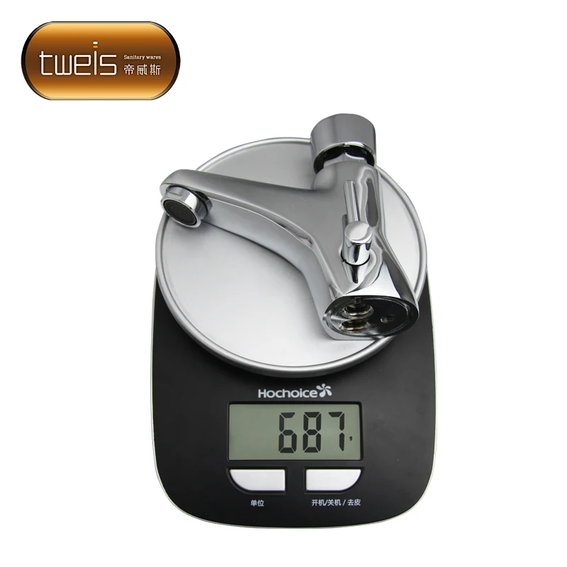 water saving luxury brass bathtub self-closing time delay mixer faucet