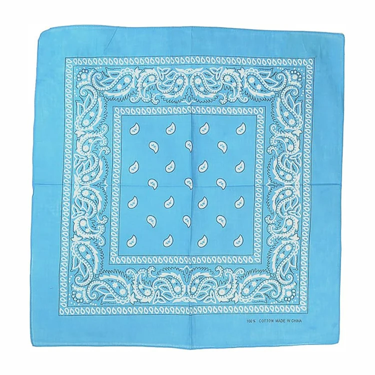 Fashion 18 colors Paisley printed cotton Bandanas Recycled Bandana Square Head Wraps Kerchief Neck Scarf Novelty Cotton Bandanas