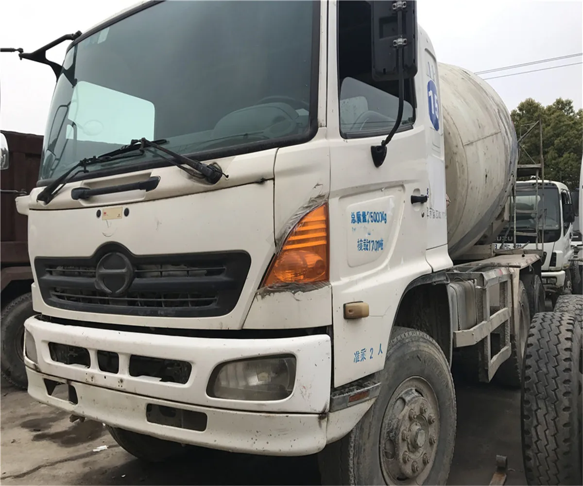 
Used HINO 500 700 8cbm 9m3 10m3 12m3 concrete mixer truck 