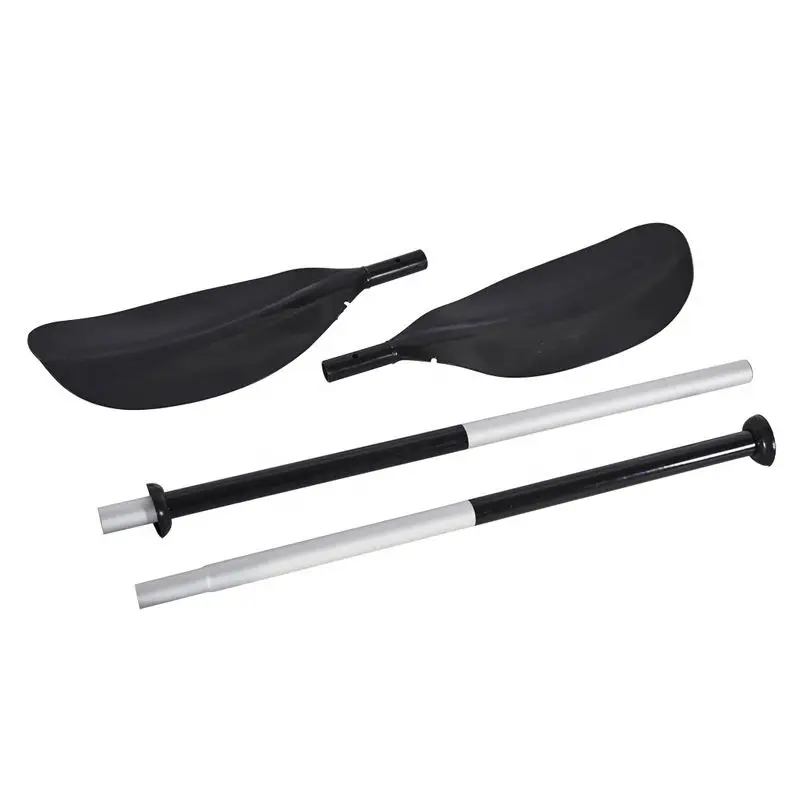 Wholesale OEM Custom High Quality Two Piece Combined Kayak Paddle Aluminum Shaft Fishing Adjustable PP Blade Canoe Paddle