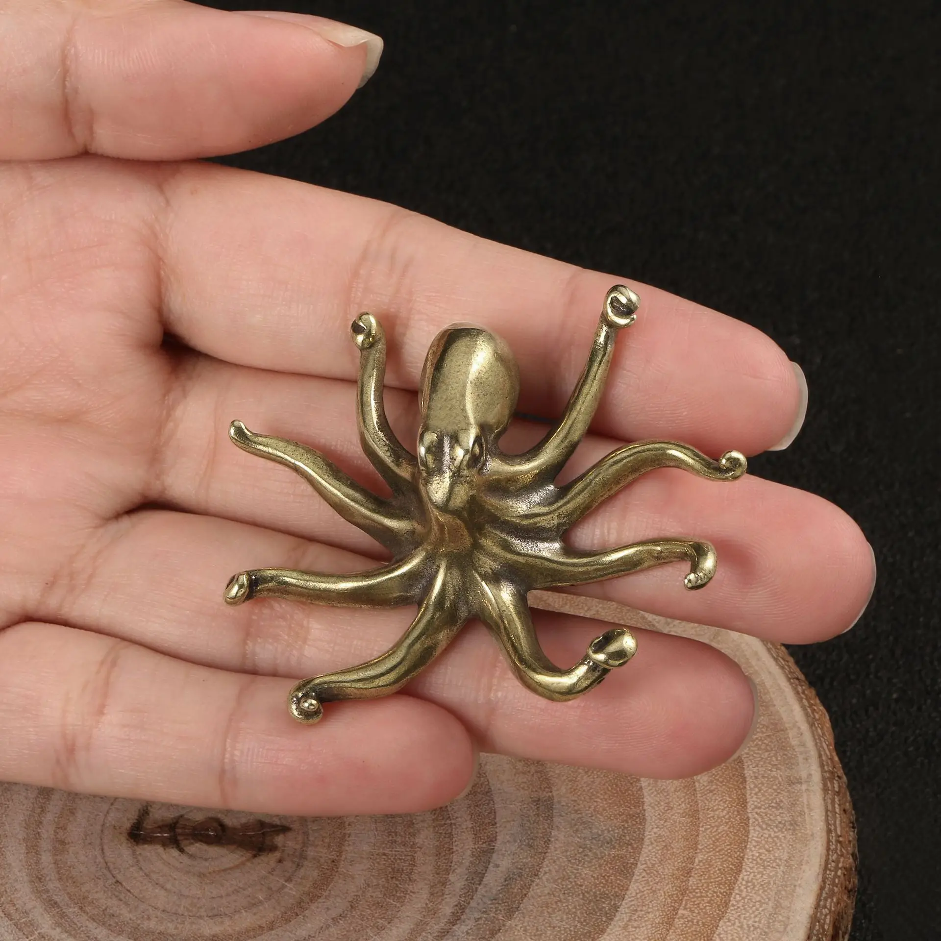 Creative octopus brass ornaments Octopus decoration marine animal crafts