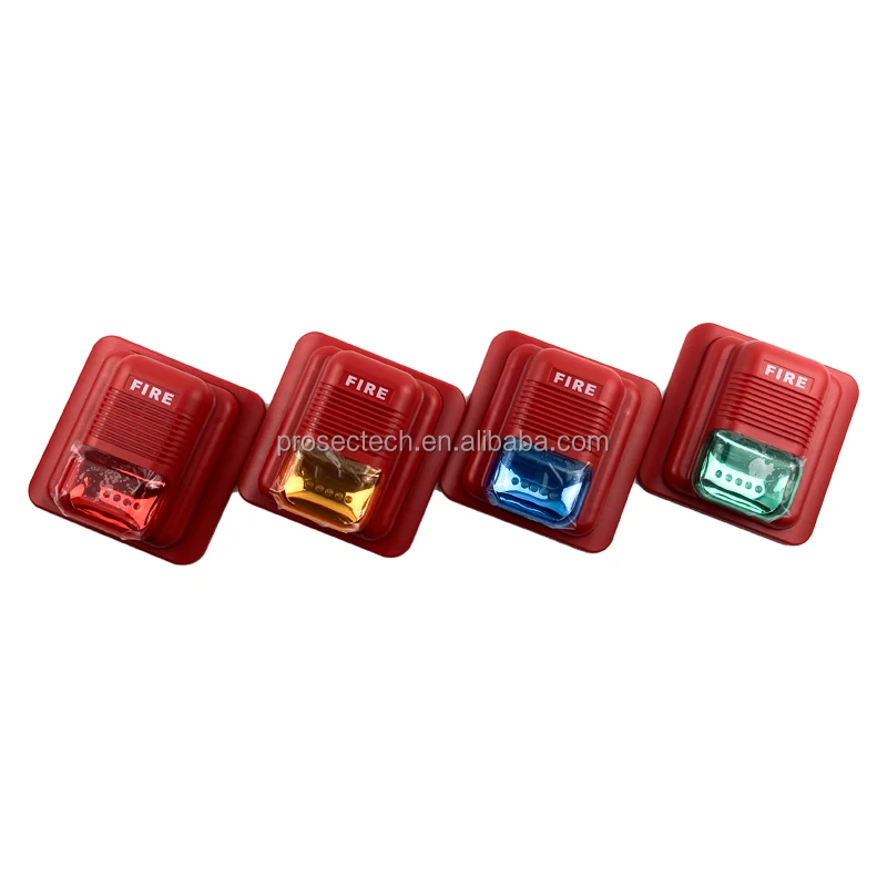 High Quality Conventional DC24v Horn Strobe Siren Light CE Red Conventional Fire Alarm Sounder