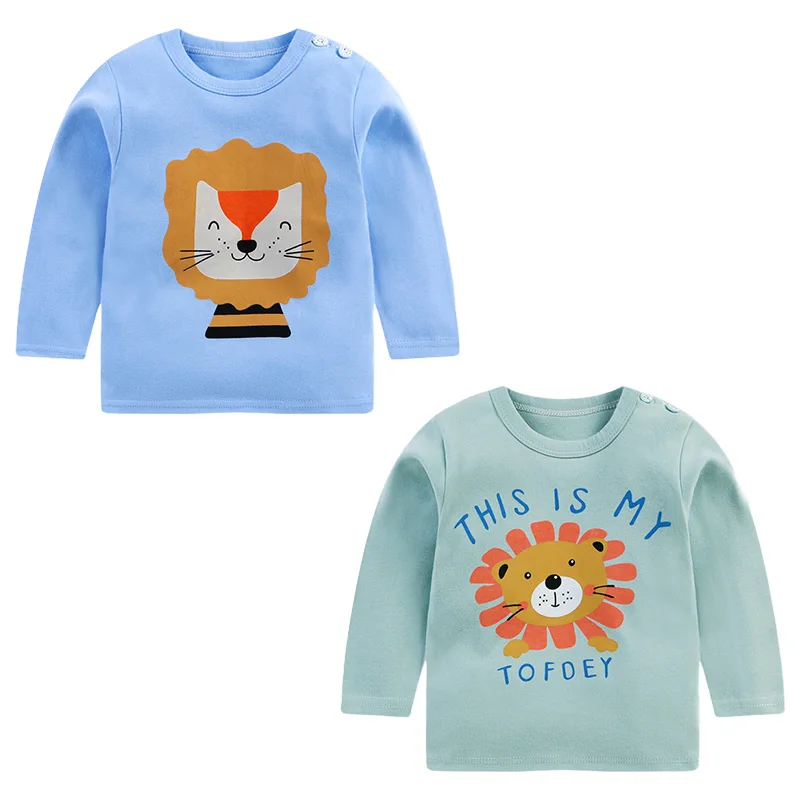 2020 wholesale children autumn kids clothes long sleeve baby t shirt boys clothing
