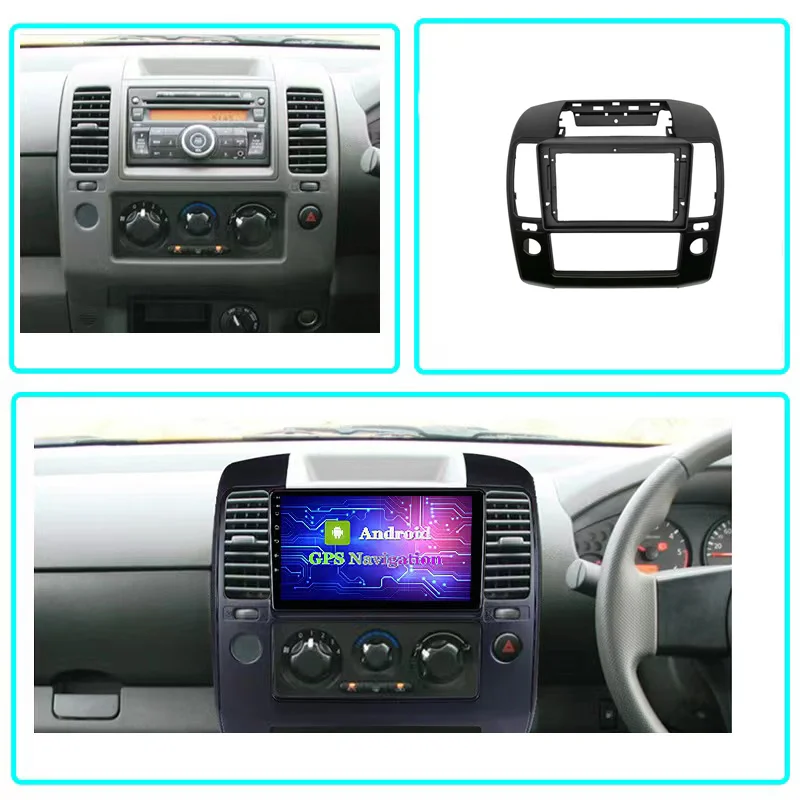 9 Inch Android 2 Din Car Multimedia Player Radio GPS Navigation Universal Stereo With Camera for  NISSAN 2006-2012 NAVARA