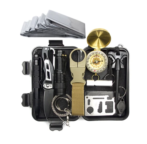 Tactical Survival Gear Outdoor Camping Emergency Survival Kit Easy Carring Survival Tool