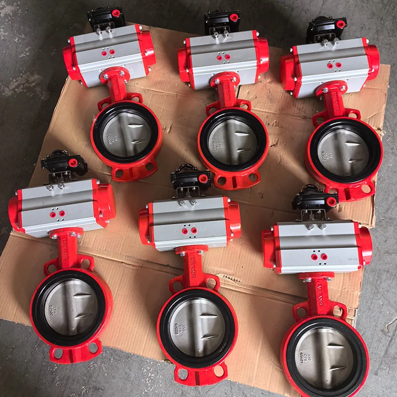 4 Inch Manual Wafer Lug Type Ductile Iron Nickel Plated Pinless Butterfly Valve with Handle Lever