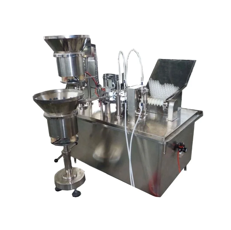 Small Automatic Double Nozzle Liquid Injection Filling Machine with CE