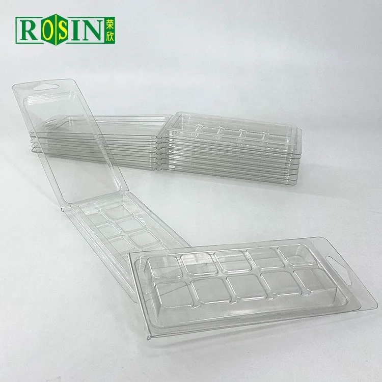 10 Cavity candle blister wax melt clamshell packaging plastic