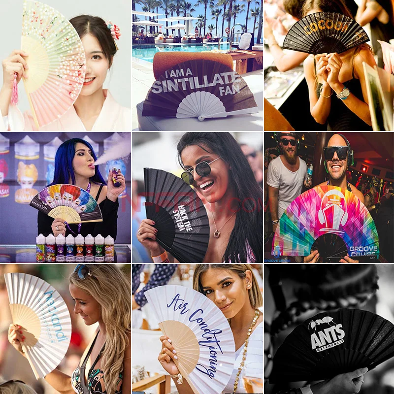 Индивидуальные испанские деревянные складные abanicos de mano ручные вентиляторы цифровая печать с вашим собственным изображением