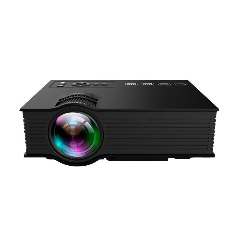 Cheap HD Light Built in Lens 800*480 Resolution LED USB Interface Home Projector UC68 Update From Unic UC46 Projector