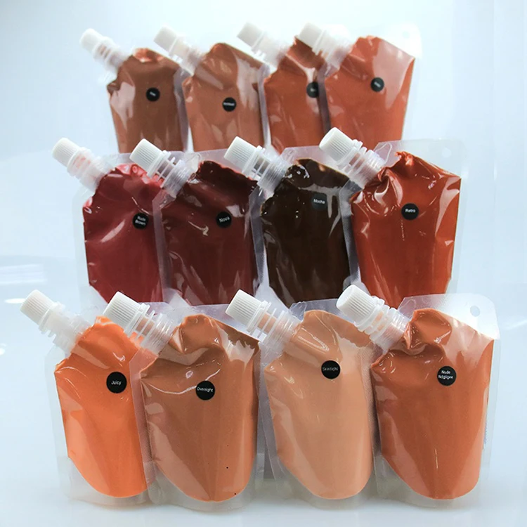 Custom 200ml bag lip gloss base bulk vendor vegan clear glitter lipgloss waterproof DIY matte versagel lip gloss base