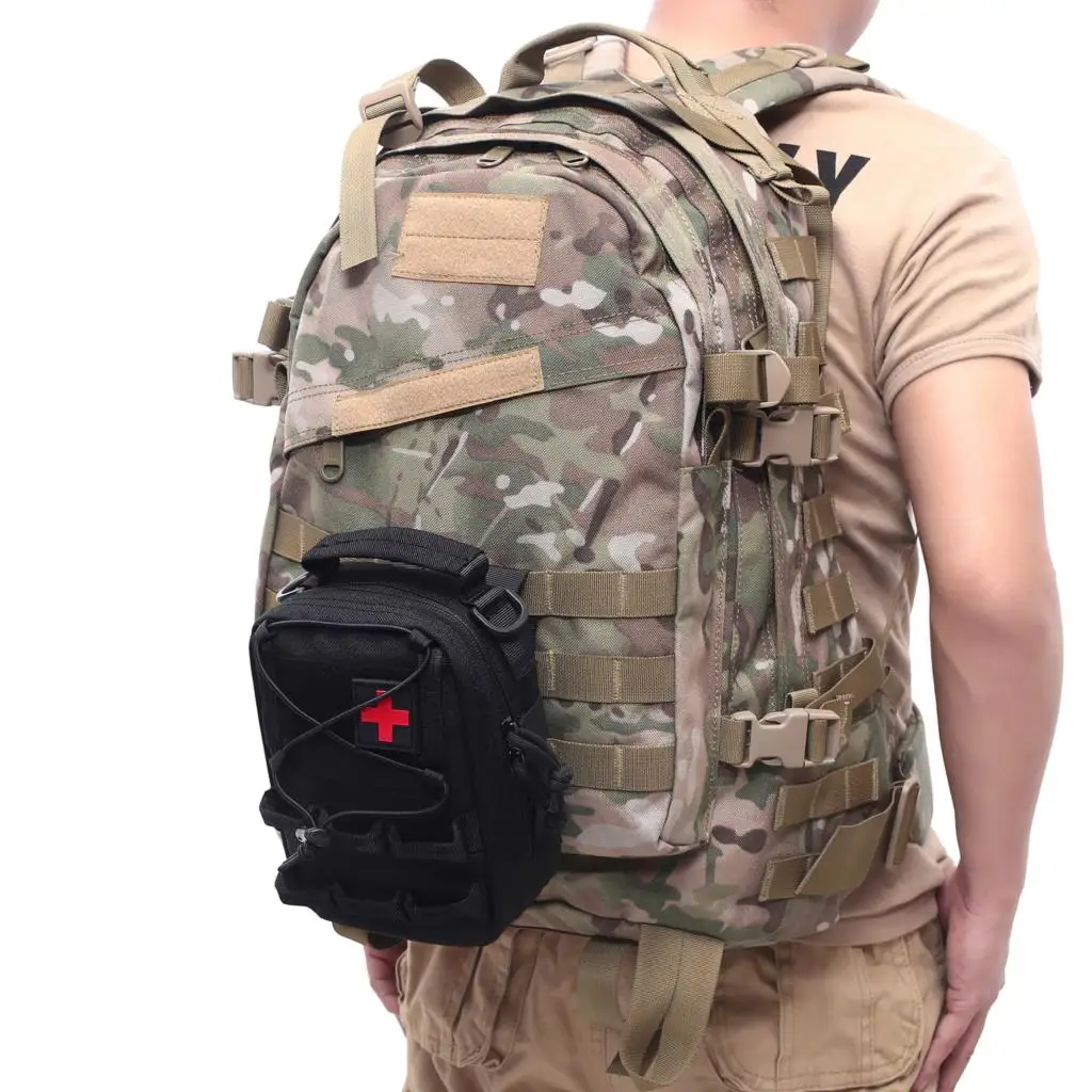 Molle EDC Pouch Bag Phone Pouch First Aid Kit Pouch Medical Bag Camping Hiking Outdoor Waist Pack Utility Tool Bag