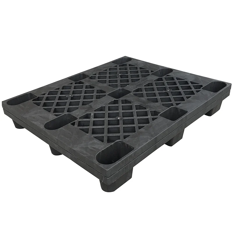 Heavy Duty Flour Stackable Use Single Face Grid Top Plastic Pallet Manufacturer With Nine Block Feet
