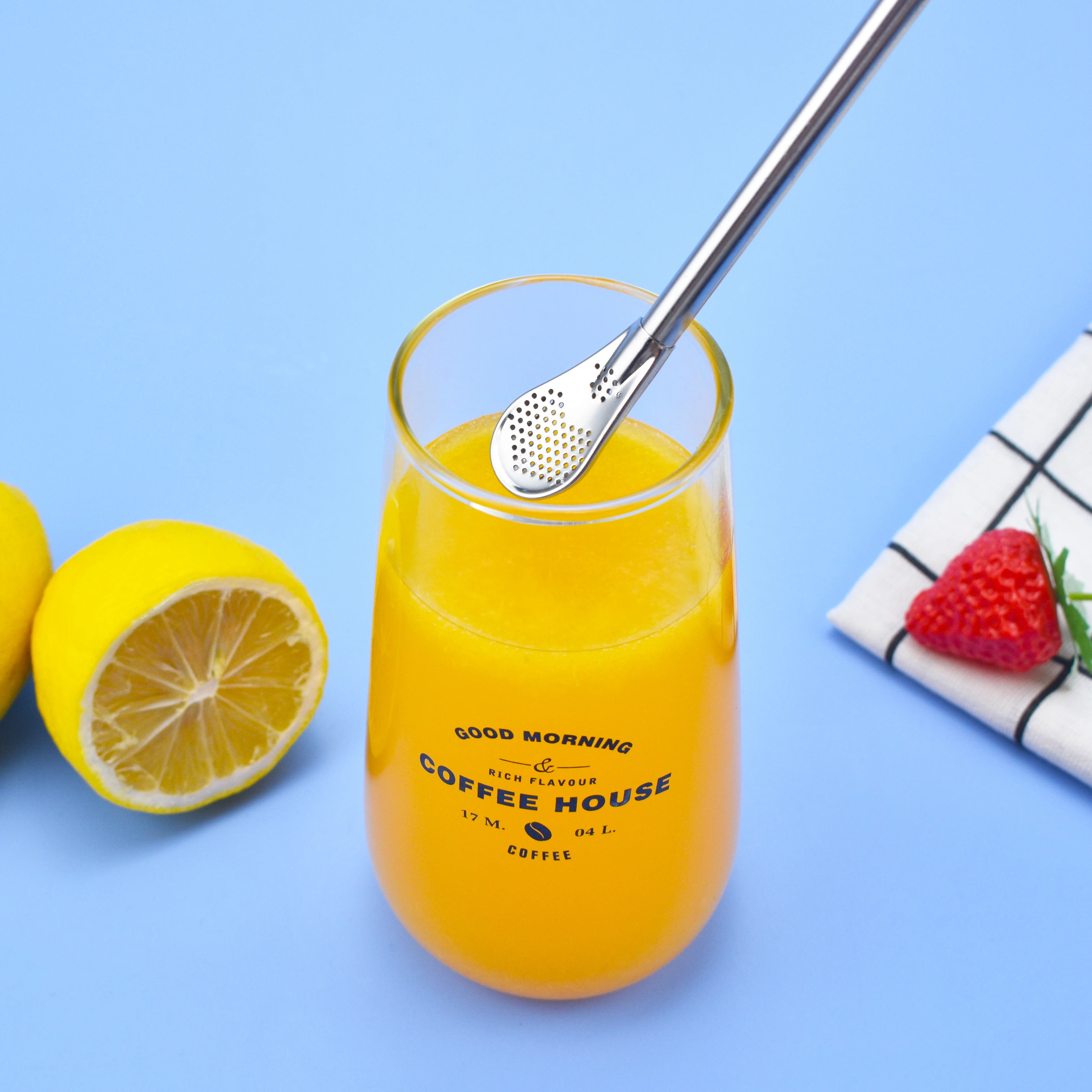 
Easy clean Yerba Tea Bombilla drinking straw 