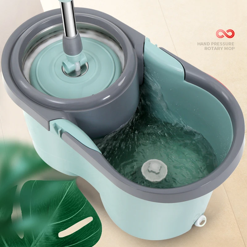 Mop spin microfiber flat rotary mops magic floor cleaner 360 spinning mop sewage separation rotation squeeze bucket