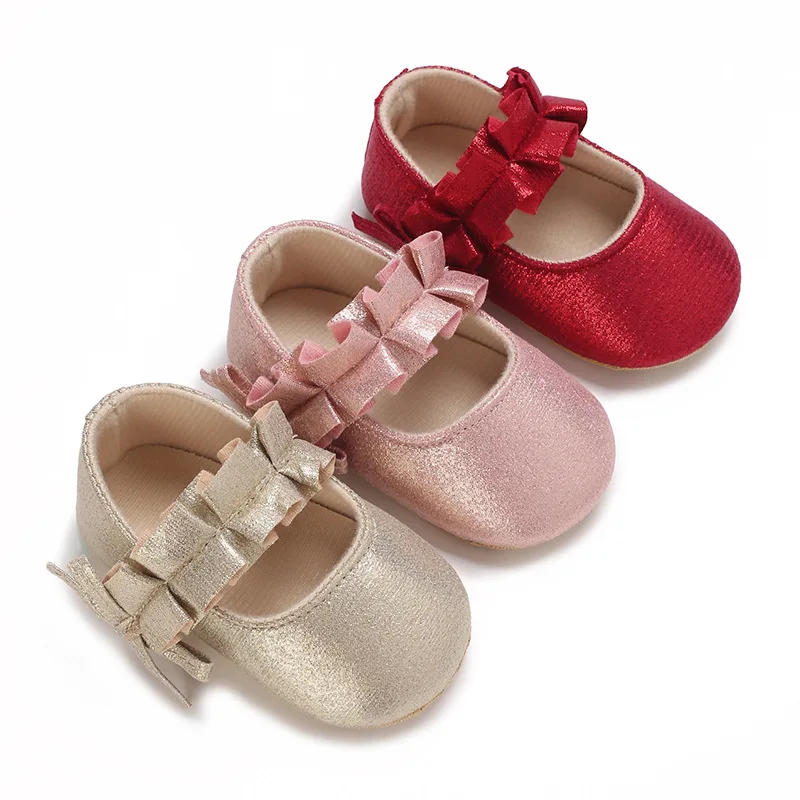 Enchanting Baby Princess Ballerina Flats - Soft & Sparkling For Tiny Tots Baby Dress Shoes