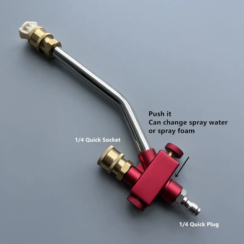 SHAN DUN 2023 Newest Pressure Washer Double Tip Attachment for Spray Gun,Snow Foam Cannon,Twin Lance Sprayer Combo Attachment