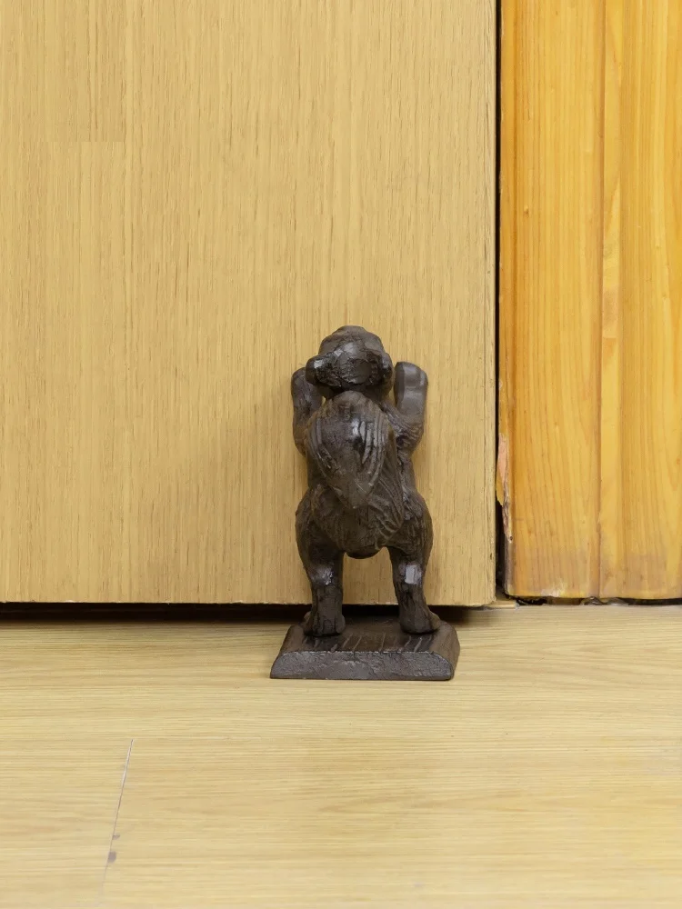 Cast iron Squirrel Door Stop Wedge
