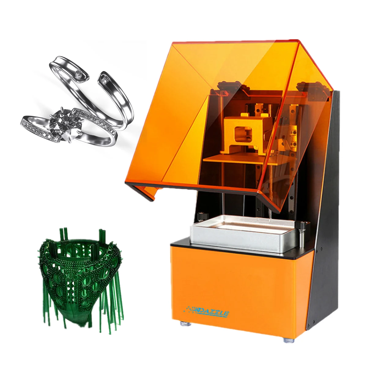 Professional high resolution optical engine LNY DLP resin 3D printer for jewelry industry