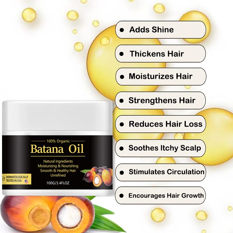 Hot Sales Organic Batana Oil Wholesale Promotes Hair Growth Deep Hair Care Pure Batana Hair Oil