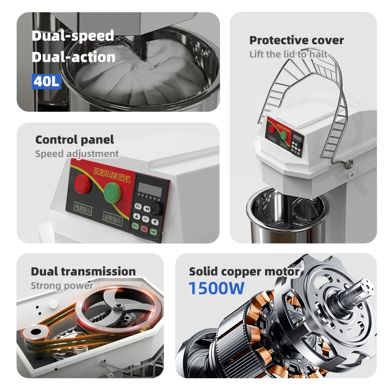 wholesale commercial spiral cake bread dough mixer  oem low price spiral mixer dough industrial