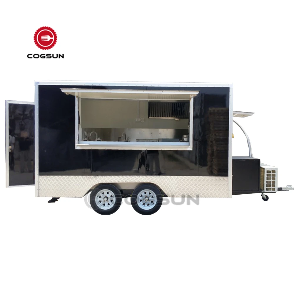 Food Trailers Fully Equipped Us Standards Mobile Kitchen Ice Cream Cart With Wheels Carrito