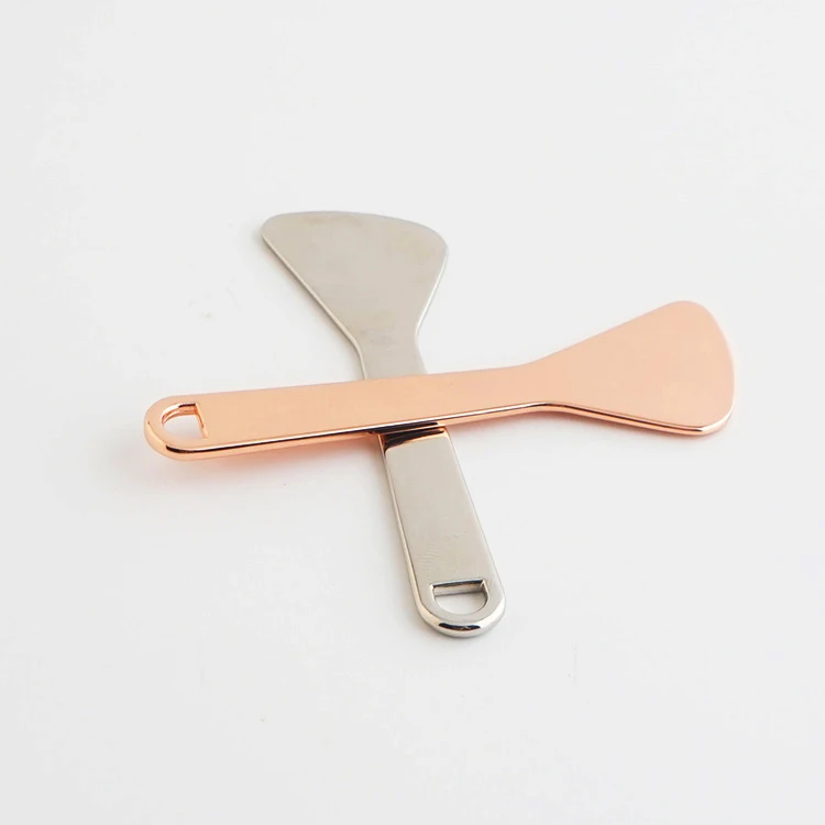 70mm Zinc Alloy Cream Spatula Metal Cosmetic Spoon Beauty Tool For Cosmetic Jar