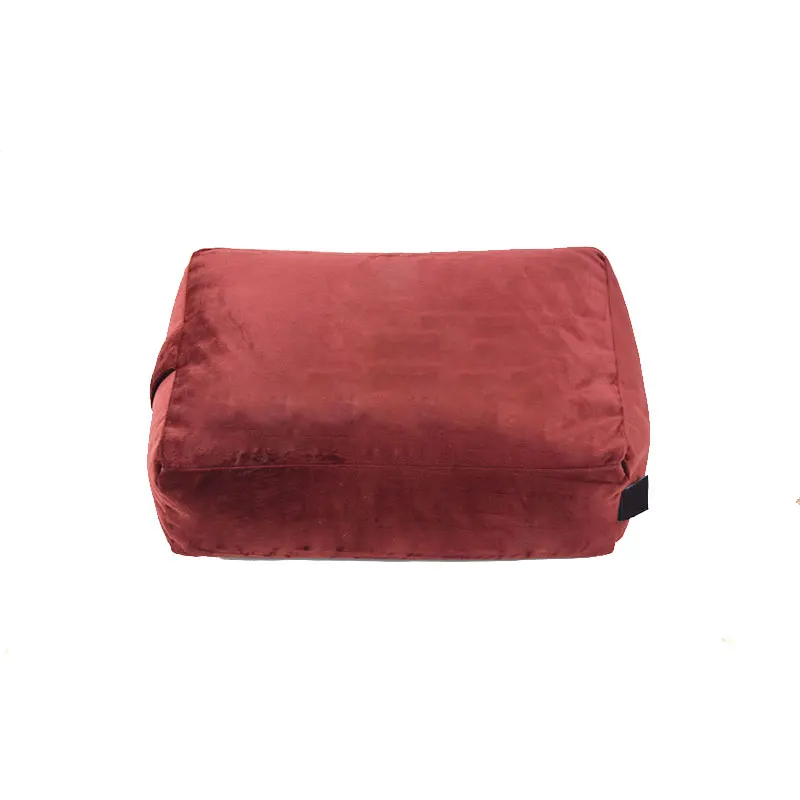 Removable Washable Rectangular Soft Velvet Zafu Cushion Large Buckwheat Meditation Floor Pillow