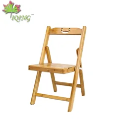 Wholesale cheap natural bamboo wood outdoor camping portable folding chair