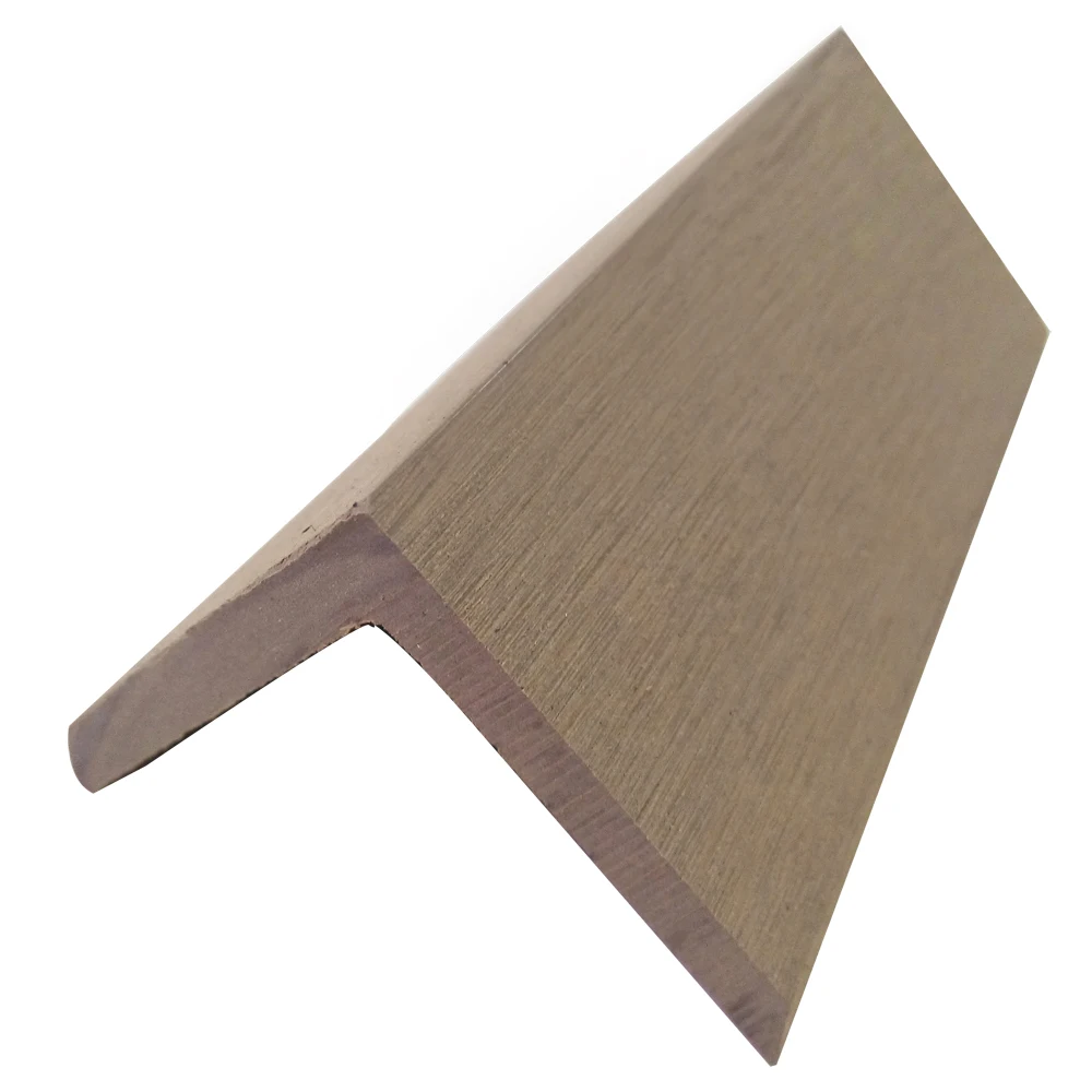 ZHENGYUDE 50*50mm Decorative Fittings For Modern Outdoor WPC decking edges L-shaped Right Angle Flooring Trims