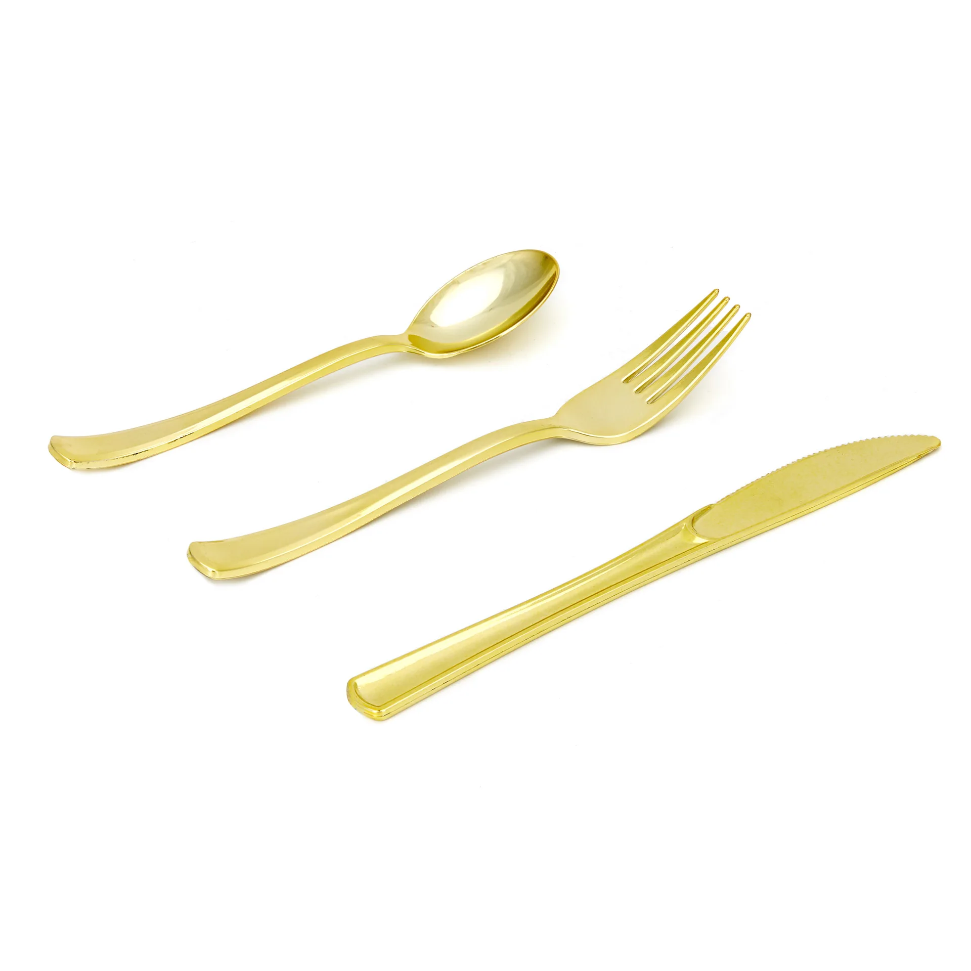 Black Gold Dots Disposable Paper Tableware Sets with Plates Cups Straws Cutlery for Party Wedding Supplies JW Opp Bag Gua 200pcs